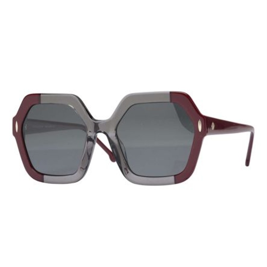 Solbriller Nyt Syn | Monkeyglasses Ymer Crystal/Winered