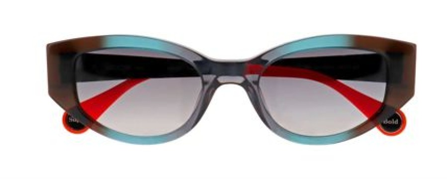 Solbriller Nyt Syn | Woow Super Bold 2 Gradient Black Turquoise