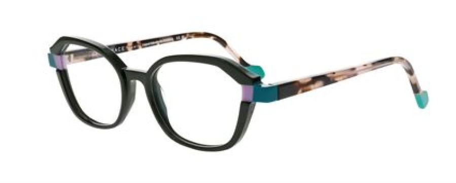 Briller Nyt Syn | Faceaface Blink 2 Transparent Striped Dark Green